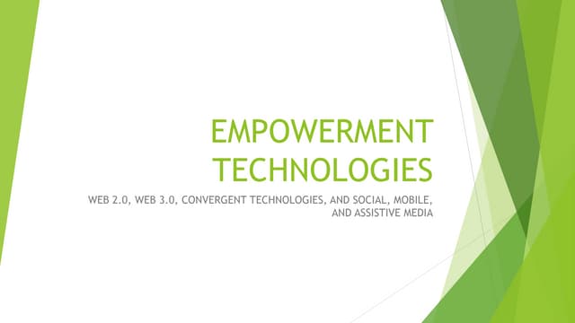 Empowerment Technologies Lecture 2 (Philippines SHS)