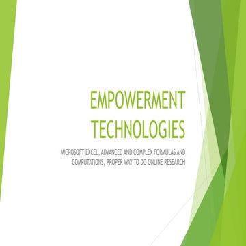 Empowerment Technologies Lecture 5 (Philippines SHS)