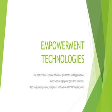 Empowerment Technologies Lecture 9 (Philippines SHS)
