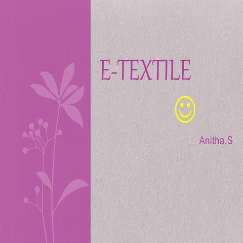 E textile