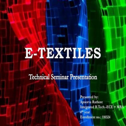 E textiles