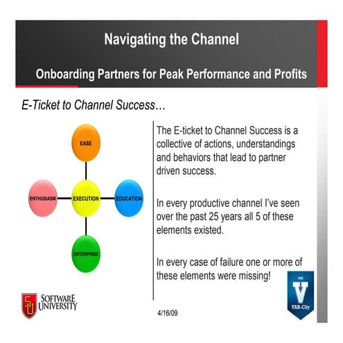 E ticket to channel success