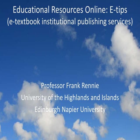 E tips educational resources online