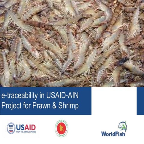 SourcTrace E-traceability in World Fish USAID-AIN Project for Prawn & Shrimp