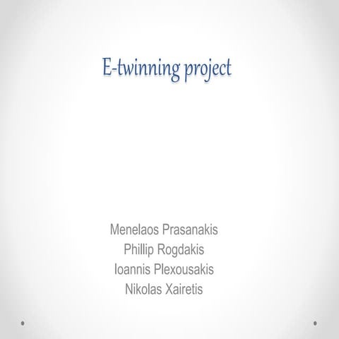 How a Greek dialogue starts...