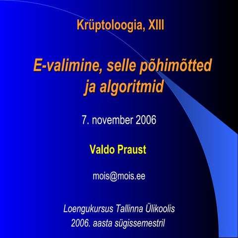 Valimised | PPTX