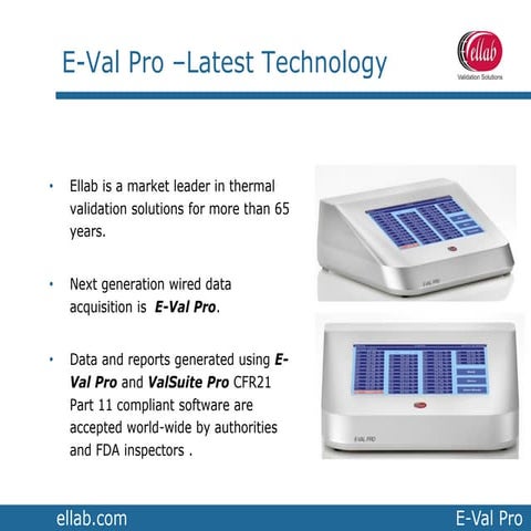 E Val Pro from Ellab | PDF