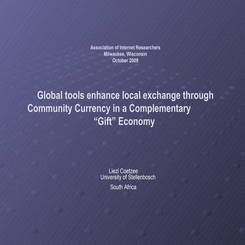 E Volving Reciprocal Relationship E Conomies