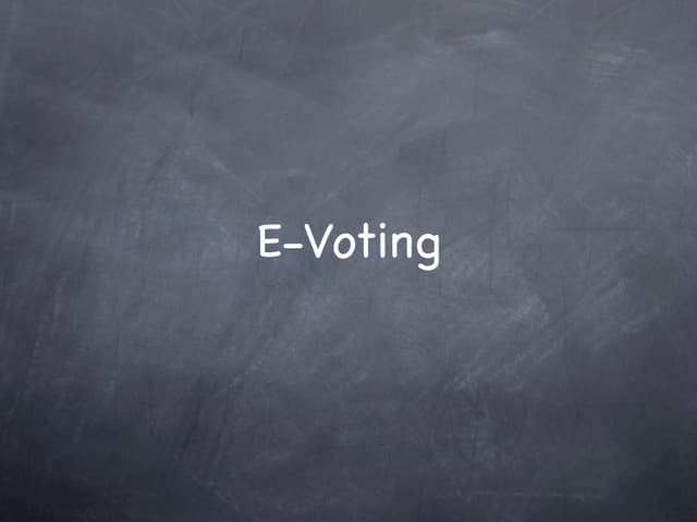 E voting and lobbying with the aid of technology