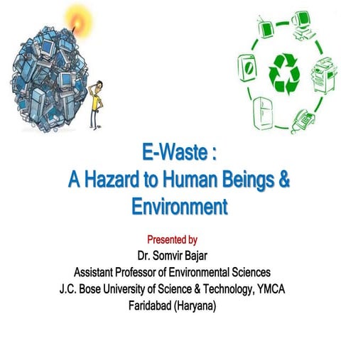 E-Waste: A Hazard to Human Beings and Environment