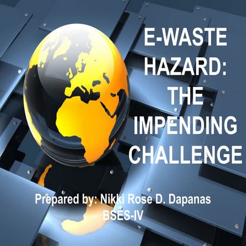 E waste hazard-seminar paper
