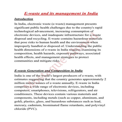 E-waste management in India..........pdf