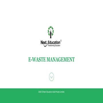 E-Waste Management