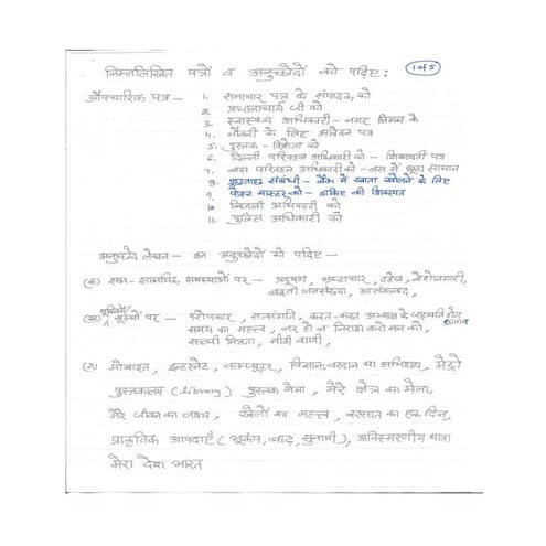 पत्र और उनके फॉर्मेट