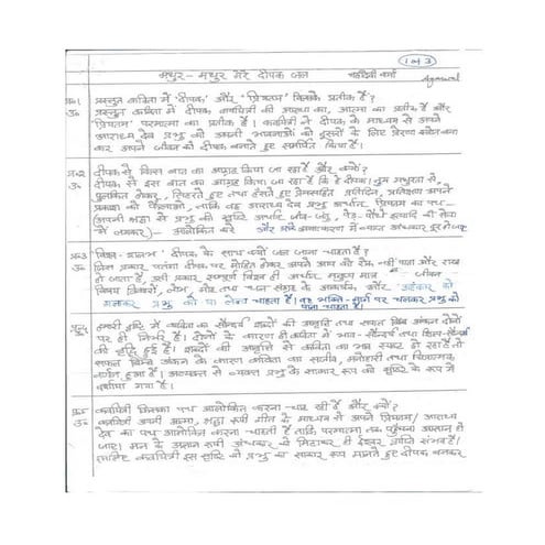 मधुर   मधुर मेरे दीपक जल