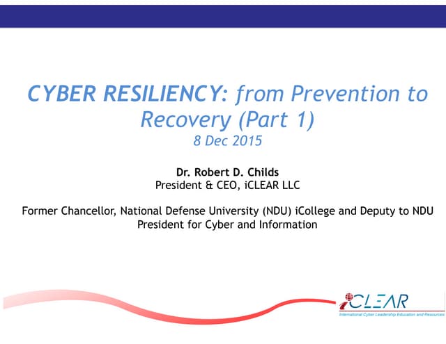 Resiliency-Part One -11-3-2015