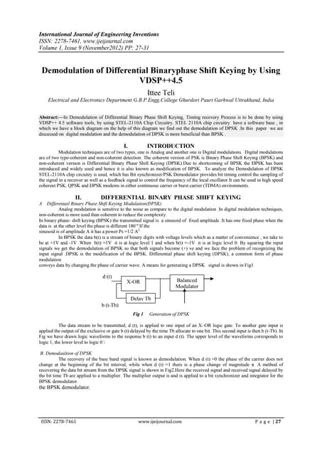 International Journal of Engineering Inventions (IJEI)
