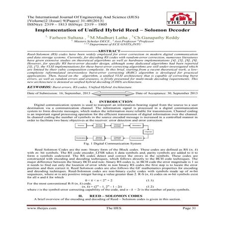 The International Journal of Engineering and Science (The IJES)