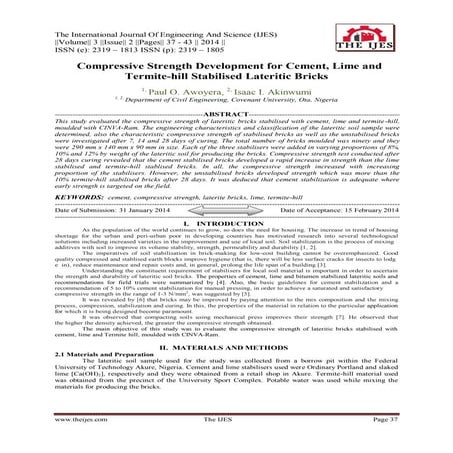 IRJET- Improving SBC of Sandy Soil by Cement Grouting Technique | PDF