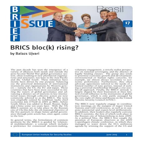 BRICS and its significance role in world trade | PDF