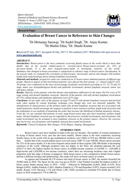 cutaneous metastasis of breast cancer | PPTX