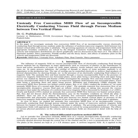 Unsteady Free Convection MHD Flow of an Incompressible Electrically Conductin...