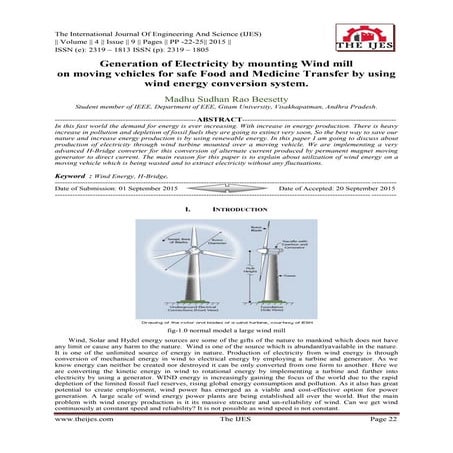 Generation of Electricity by mounting Wind mill on moving vehicles for safe F...