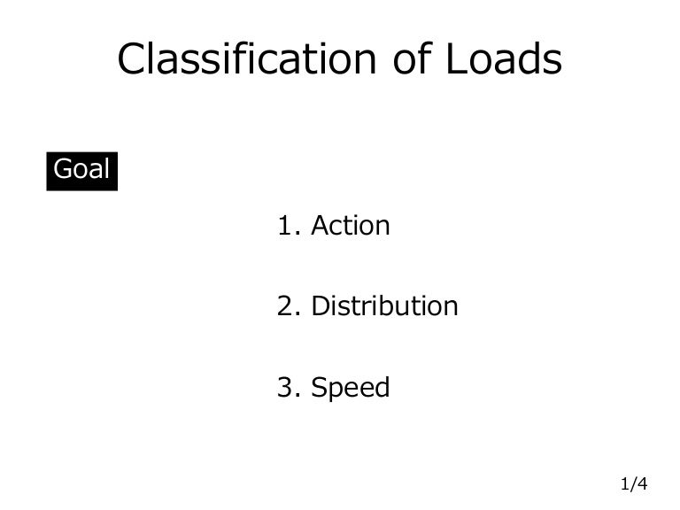 Classification of Loads