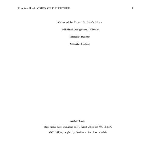 Vision of the Future