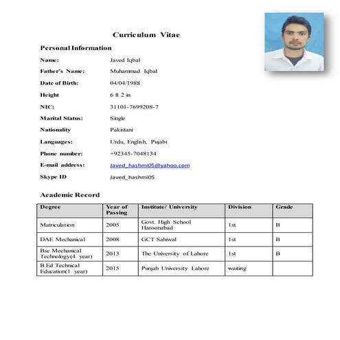 Curriculum Vitae_Template (1)