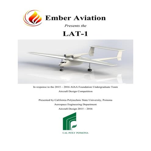 Aircraft Design Proposal 2016