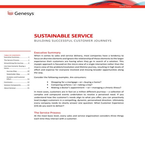 Sustainable Service