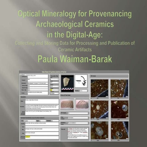 E05 paula waiman_barak_optical_mineralogy