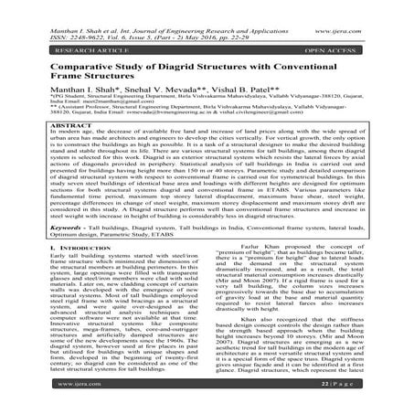 Comparative Study of Diagrid Structures with Conventional Frame Structures
