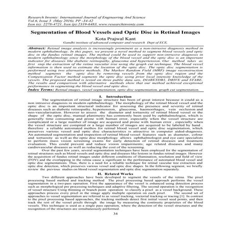 Segmentation of Blood Vessels and Optic Disc in Retinal Images