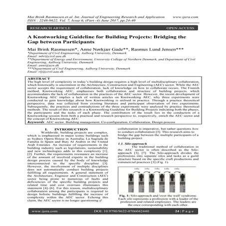 A Knotworking Guideline for Building Projects: Bridging the Gap between Parti...