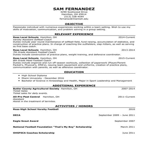 Resume 1 | DOCX