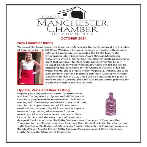 Newsletter October 2014 final