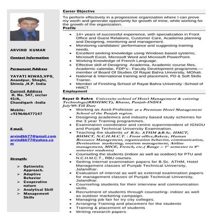 arvind updated resume | PDF