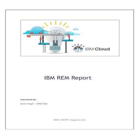 IBM REM Marketing _Samir Singh_IIM Indore