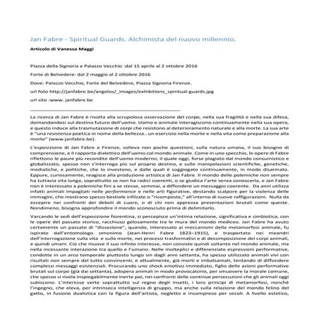 RECENSIONE JAN FABRE FIRENZE_Vanessa Maggi 016