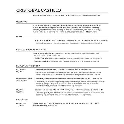 Patrick King Resume | PDF