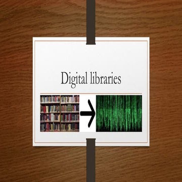 Digital libraries