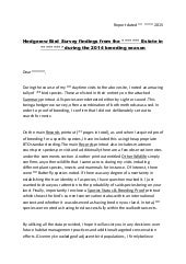 Example Bird Survey Report Summary