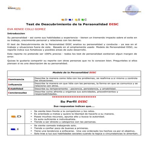 TEST Disc manual | PDF