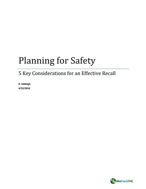 Planning for Safety _ 5 Key Considerations for an Effective Recall