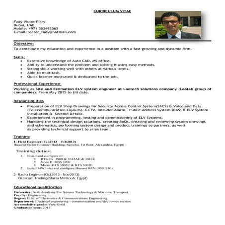 Fady Victor ELV engineer