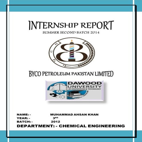 BYCO INTERNSHIP REPORT