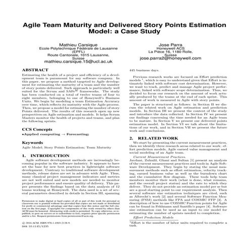 Agile Prediction Model EASE 2016 V2