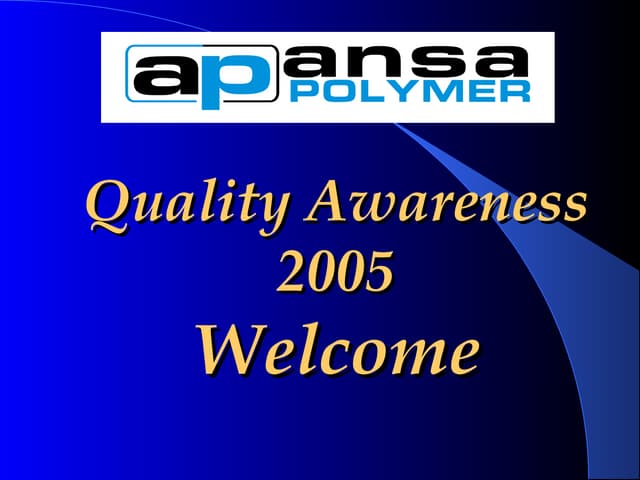 Quality Awareness Training